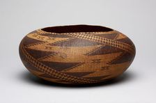 Twined Basketry Bowl, c. 1870/1900. Creator: Sally Burris
