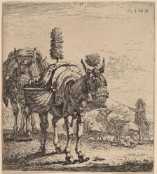 Two Mules. Creator: Karel Du Jardin