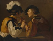 Two Musicians, 17th century. Creator: Dutch (Utrecht Caravaggist) Painter, 17th century