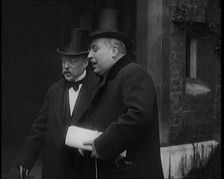 Two Male Diplomats Talking on Their Way Into St James's Palace, London, for a Meeting of the...,1920 Creator: British Pathe Ltd