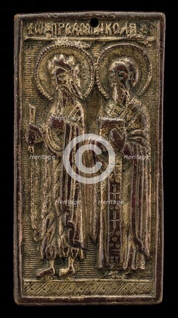 Two Male Saints, 16th century. Creator: Unknown.