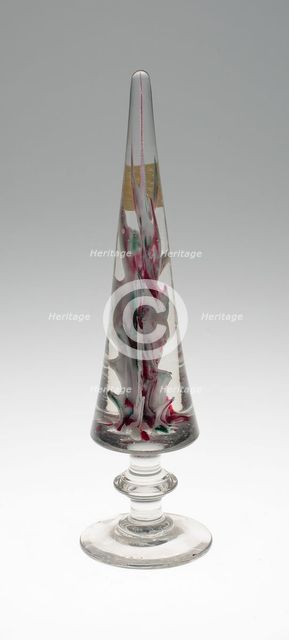 Two Mantelpiece Ornaments, Lunéville, 1845/70. Creator: Baccarat Glasshouse.