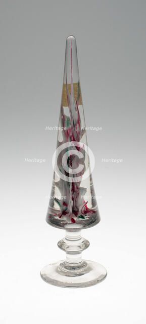 Two Mantelpiece Ornaments, Lunéville, 1845/70. Creator: Baccarat Glasshouse.