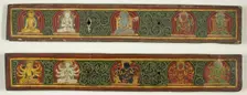 Two manuscript covers from the Five Protectors (Pancharaksha), 15th century. Creator: Unknown