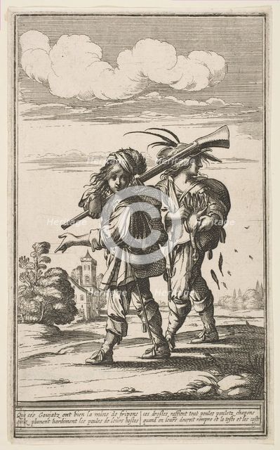 Two Marauders, mid to late 17th century. Creator: Abraham Bosse.