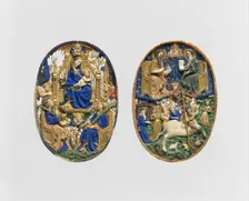 Two Medallions, French, ca. 1420. Creator: Unknown