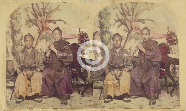 Two Members of the First Japanese Diplomatic Mission to the United States..., neg 1860. Creator: Charles De Forest Fredricks.