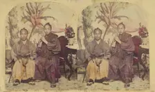 Two Members of the First Japanese Diplomatic Mission to the United States..., neg 1860. Creator: Charles De Forest Fredricks