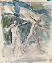 Two Men, 1918-1925. Creator: Magnus Enckell