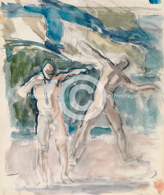 Two Men, 1918-1925. Creator: Magnus Enckell.