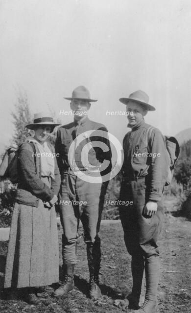 Two men with women, between c1900 and 1916. Creator: Unknown.