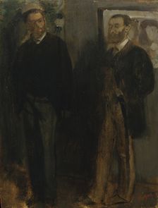 Two Men, ca. 1865-69. Creator: Edgar Degas