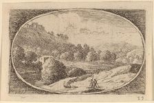 Two Men Carrying Staffs. Creator: Herman van Swanevelt