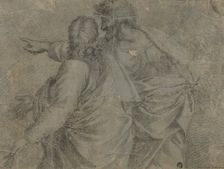 Two Men Conversing and Gesturing, 18th century. Creator: After Raffaello Sanzio, called Raphael Italian, 1483-1549