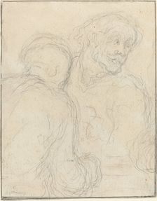 Two Men. Creator: Honore Daumier