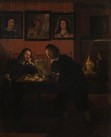 Two Men in the Studio, c1645. Creator: Heimbach; Wolfgang (c.1610-after 1678)