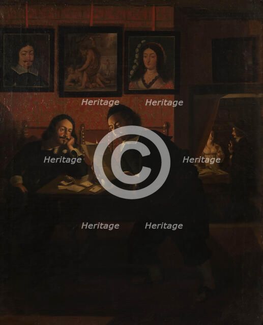 Two Men in the Studio, c1645. Creator: Heimbach; Wolfgang (c.1610-after 1678).