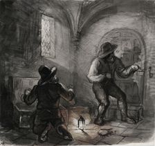 Two men in thieving..., 1855. Creator: Karl Anders Ekman