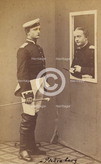 Two Men in Uniform, 1865-1870. Creator: Aug. Becker.