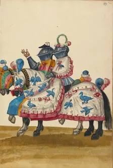 Two Men in Armor for a Tournament Contest, about 1560-1570. Creator: Unknown