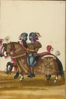 Two Men in Armor for Tournament Contests, about 1560-1570. Creator: Unknown