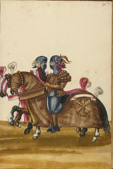 Two Men in Armor for Tournament Contests, about 1560-1570. Creator: Unknown