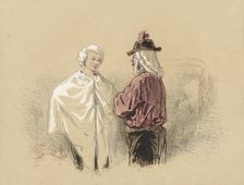 Two men in conversation, 1814-1866. Creator: Paul Gavarni