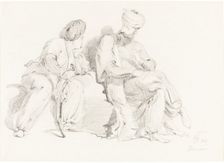 Two Men in Oriental Dress, 1827. Creator: George Hayter