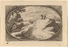 Two Men on a Bare Hill. Creator: Herman van Swanevelt