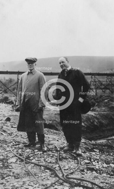 Two men outside, between c1900 and 1916. Creator: Unknown.