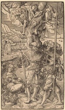 Two Mercenaries and a Woman, 1524. Creator: Urs Graf
