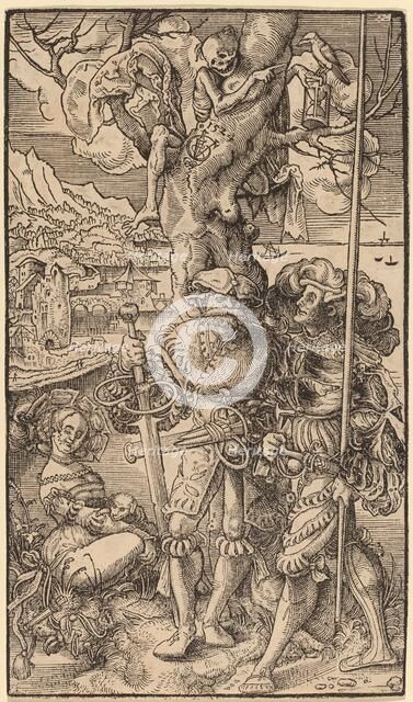 Two Mercenaries and a Woman, 1524. Creator: Urs Graf.