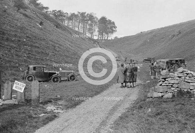 Two MG M types at the MCC Sporting Trial, Litton Slack, Derbyshire, 1930. Artist: Bill Brunell.