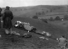 Two MG PAs competing in the Singer CC Rushmere Hill Climb, Shropshire 1935. Artist: Bill Brunell