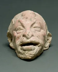 Two Miniature Theatrical Masks, 3rd century BC. Creator: Unknown