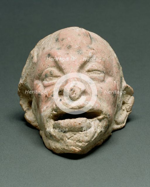 Two Miniature Theatrical Masks, 3rd century BC. Creator: Unknown.