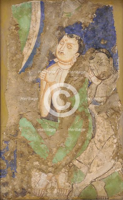Two Monks, from Cave 224, 4th-6th century. Creator: Unknown.