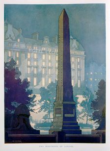 Two Monuments of London advert for the Hotel Cecil, 1925. Creator: W Welsh