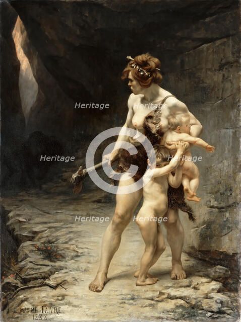 Two Mothers. Artist: Faivre, Léon Maxime (1856-1941)