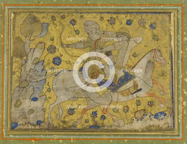 Two Mounted Warriors, mid-16th century. Creator: Unknown.