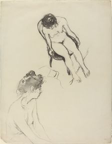 Two Nude Figure Studies, possibly 1900/1905. Creator: Edouard Vuillard