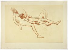 Two Nude Models, 1902. Creator: Theophile Alexandre Steinlen