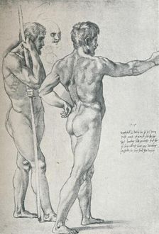 'Two Nude Male Studies, Given by Raphael to Durer 1515, (1912). Artist: Raphael