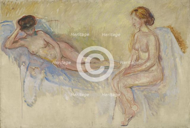 Two Nudes, Between 1902 and 1903. Creator: Edvard Munch.