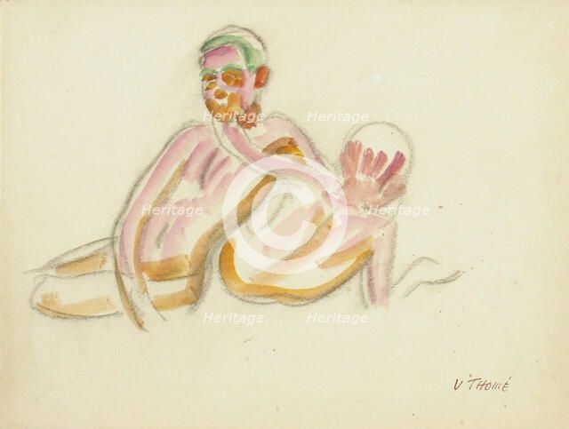 Two naked boys, c1910s. Creator: Verner Thome.