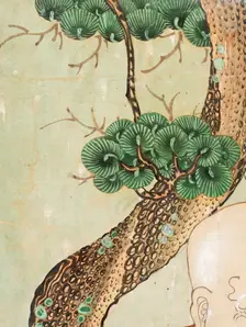 Two Nahans (Arhats) (image 2 of 5), late 19th century. Creator: Anon