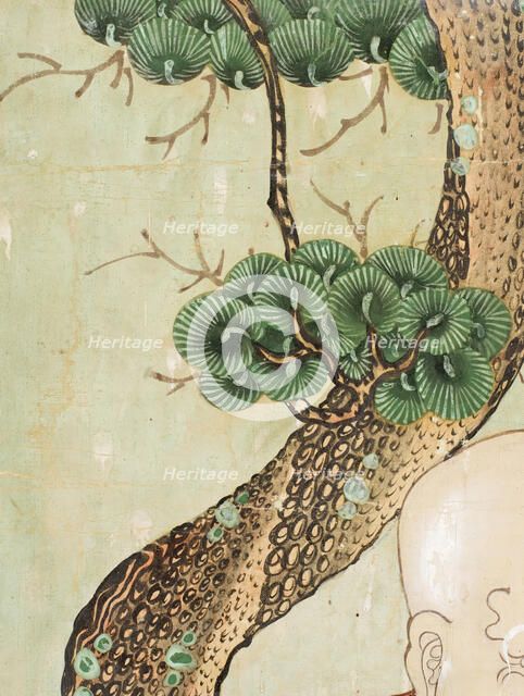 Two Nahans (Arhats) (image 2 of 5), late 19th century. Creator: Anon.