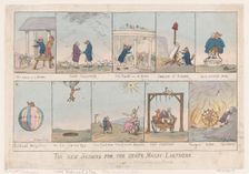 Two New Slides for the State Magic Lantern, December 29, 1783., December 29, 1783. Creator: Thomas Rowlandson