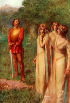 Two of them looked meaningly at their companion 1917. Creator: Unknown