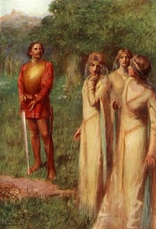 Two of them looked meaningly at their companion 1917. Creator: Unknown